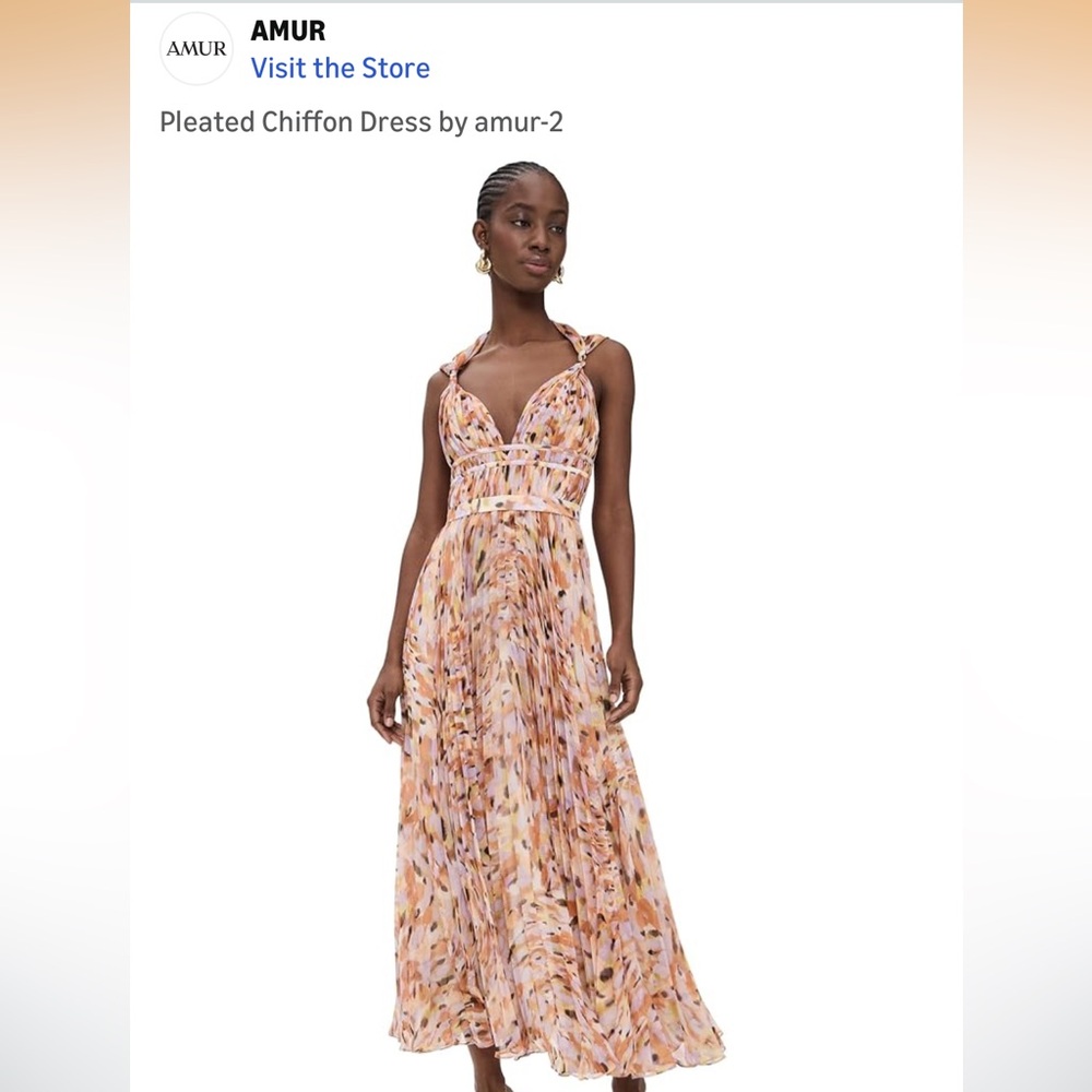 AMUR Multicolor Pleated Dress
Never worn, brand new